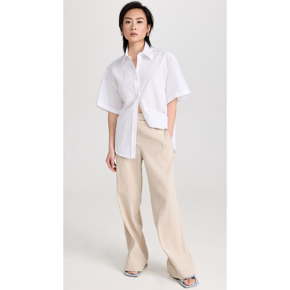NWT Acne Studios Relaxed Tailored Trousers in Tan Size 32
